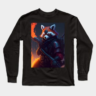 Flame-Forged Paws Long Sleeve T-Shirt